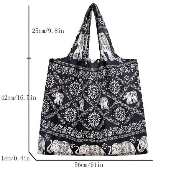 Elephant Print Tote 🐘 - Picture 4 of 5